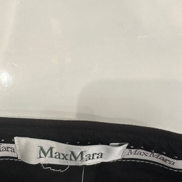 MaxMara Dark Brown Tapered Leg Trouser Pants Size 6 - Picture 7 of 7